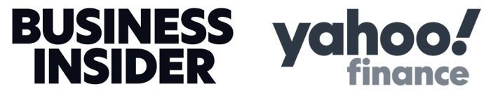 Business Insider Logo and Yahoo Finance Logo